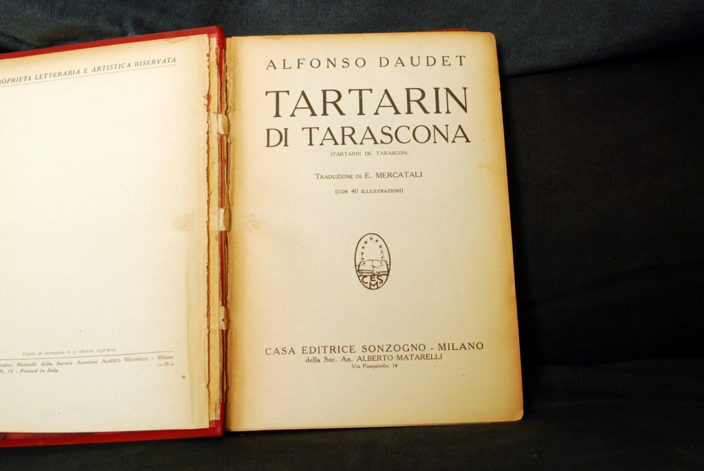 ALFONSE DAUDET - TARTARINO DI TARASCONA - SONZOGNO